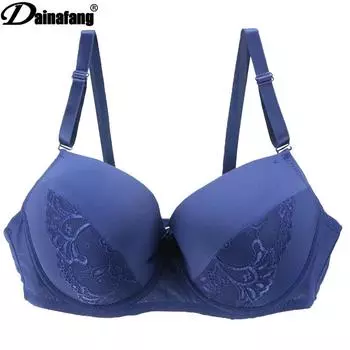 Бюстгальтер большого размера кружевной бюстгальтер тонкий хлопковый бюстгальтер с чашечками женское нижнее белье взрыв 90D чёрный