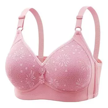 Бюстгальтер большого размера со стальной оправой, собранный, удобный и дышащий, с регулировкой по груди, женский, поддерживающий верх, бесшовный бюстгальтер 85B красный