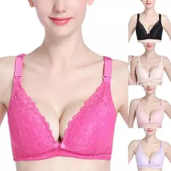 Бюстгальтер для беременных и кормящих женщин, нижнее белье без косточек, нижнее белье для беременных, одежда 75B чёрный