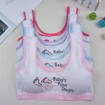 Бюстгальтер для детей, нижнее белье для девочек, спортивное нижнее белье, бюстгальтер, жилет розовый