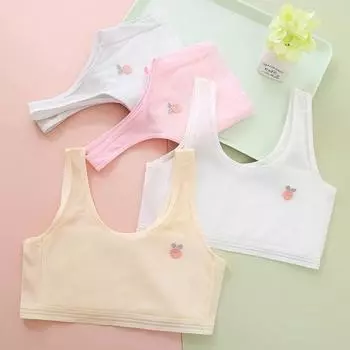 Бюстгальтер для девочек, нижнее белье, нижнее белье для детей, подростков, тренировочный бюстгальтер для подростков, детский жилет, 8-14 лет