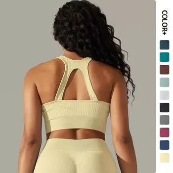 Бюстгальтер для йоги с застежкой-молнией, спортивный, для бега, фитнеса, обтягивающий жилет для йоги для женщин S