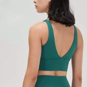 Бюстгальтер для йоги, жилет для фитнеса с высоким воротом, подушка для груди со сборками, спортивный бюстгальтер для женщин S