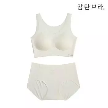 Бюстгальтер для осанки бегового типа - 1 комплект из бюстгальтера и трусиков 01. Oatmeal GTJW3P12_T:XL