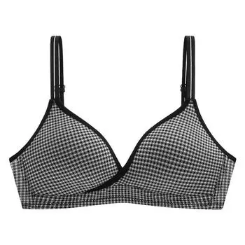 Бюстгальтер для подростков, маленькая чашка, хлопковое нижнее белье для школьников, студенческий антивыпуклый бюстгальтер 70A белый