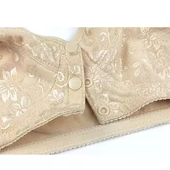 Бюстгальтер для тети среднего и пожилого возраста с пряжкой спереди, с хлопковой подкладкой, без стальных колец, бюстгальтер большого размера, бюстгальтер-жилетка для мам, бюстгальтер-бюстгальтер для женщин 36/80C розовый