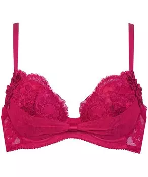 Бюстгальтер грудь и косточки Держит создает поставляется с парой шортиков BRB410 RE A75 [Wacoal] [Ленточный бюстгальтер] [Подходит положить] декольте, декольте, Женский