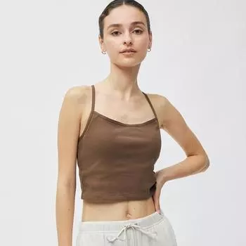 Бюстгальтер Gu By Uniqlo Feel 2 Way Cropped Camisole 01 OFF WHITE/L