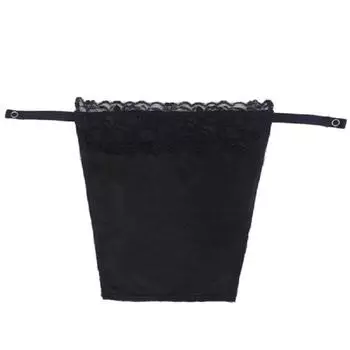 Бюстгальтер Ложная панель Застежка на потайной кнопке Скромный топик Металлическая кружевная накладка Уникальный a random