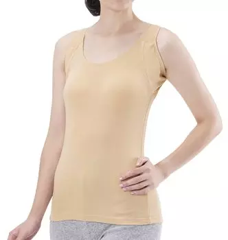 Бюстгальтер-майка Selvan Cotton Sweat Guard бежевый 1 шт. 100%
