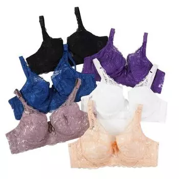 Бюстгальтер на косточках из кружева без подкладки с трансформируемыми бретелями 36/80 белый