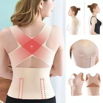 Бюстгальтер на пуговицах 3-в-1, корректирующее белье, бесшовное корректирующее белье для женщин, бюстгальтеры 3-в-1, тренажер для талии, утягивающее белье, корректирующее белье M чёрный