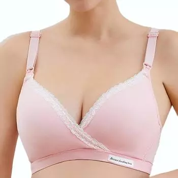 Бюстгальтер-перекрест для девочек, без стального кольца, бюстгальтер с двойной пряжкой, пуш-ап, не провисает, подходит для грудного вскармливания.