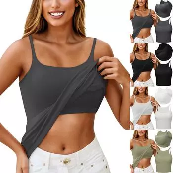 Бюстгальтер приталенного кроя с подушечкой на груди, подтяжками без спинки, красивой спиной и интегрированным бюстгальтером с нижним слоем L чёрный