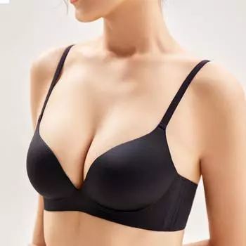 Бюстгальтер пуш-ап для женщин, сексуальные бюстгальтеры, бесшовные цельные бюстгальтеры, бюстгальтер с низкой спинкой, беспроводной женский бюстгальтер без косточек, сексуальное женское белье, чашка AB 32A белый