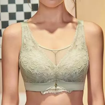 Бюстгальтер пуш-ап, полный охват, женские кружевные бюстгальтеры без косточек, бюстгальтер без косточек, большие размеры, бюстгальтер, сексуальное женское нижнее белье 36BC-46BC 36B чёрный