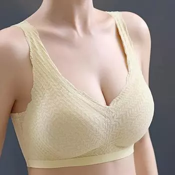 Бюстгальтер пуш-ап, топ, женский бесшовный комфортный жилет без косточек, беспроводной активный бюстгальтер, мягкое нижнее белье для сна, женское нижнее белье M чёрный