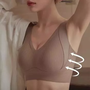 Бюстгальтер Push Up для женщин, бесшовное нижнее белье, без косточек, простые однотонные бюстгальтеры, женский бюстгальтер 34AB-42AB M белый