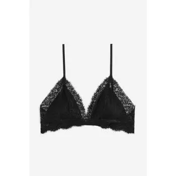 Бюстгальтер с чашечками HM Lace Pad, черный 1182905001