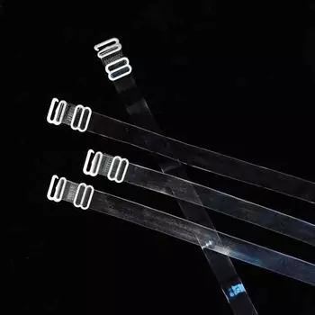 Бюстгальтер с прозрачной пряжкой и пряжкой, электростатический эффект Transparent