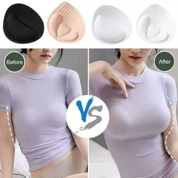 Бюстгальтер с ультра-толстыми вставками, хорошей воздухопроницаемостью, треугольный губчатый бюстгальтер Push Up, женские невидимые вставки для купальника, бикини, усилители груди 4 cm