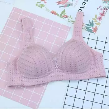 Бюстгальтер, тонкая майка, регулируемая майка большого размера для среднего и пожилого возраста без стального кольца, нижнее белье с большой чашкой