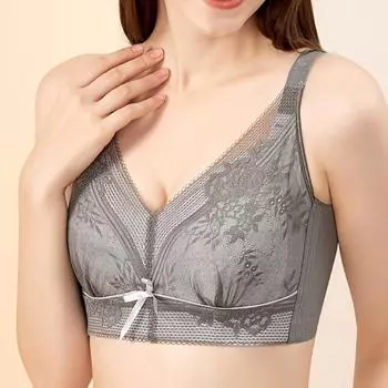 Бюстгальтер, тонкое женское нижнее белье, женское без стального кольца, полные чашки, бюстгальтер с боковой поддержкой груди, собранный по бокам 34/75B белый