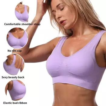 Бюстгальтеры больших размеров Queenral для женщин, бесшовный бюстгальтер с подушечками, бюстгальтер пуш-ап, жилет, беспроводной жилет