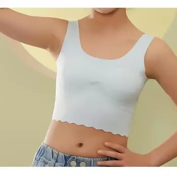 Бюстгальтеры для девочек, небольшой жилет, нижнее белье, дышащее, простое, модное, корректирующее, спортивное и амортизирующее нижнее белье M розовый
