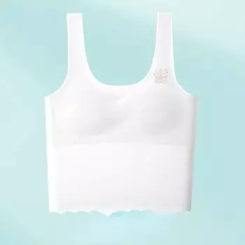Бюстгальтеры для девочек, жилеты. Дышащее, плотное, легкое и амортизирующее спортивное нижнее белье. M белый