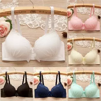 Бюстгальтеры для женщин, бюстгальтер пуш-ап с мягкой подкладкой и бантом, дышащее мягкое красивое нижнее белье, бюстгальтер без косточек 38/85AB чёрный