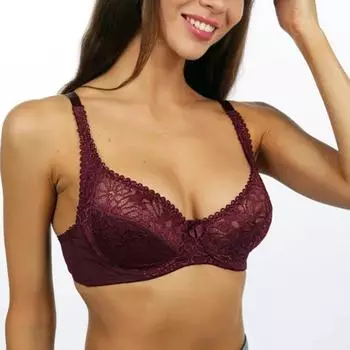 Бюстгальтеры для женщин кружева большого размера на косточках нижнее белье перспектива сексуальное женское белье без подкладки бюстгальтер F&44 белый