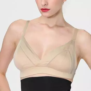 Бюстгальтеры для женщин нижнее белье бесшовные треугольные бюстгальтеры маленькая грудь сексуальное белье купальные косточки свободные досуг бюстгальтеры BH топы 65C телесный
