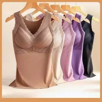 Бюстгальтеры для женщин, нижнее белье без косточек, бюстгальтер-бралетт для сна, цельный однотонный бюстгальтер, легкий и тонкий, без косточек, бесшовный жилет, сохраняющий тепло L чёрный