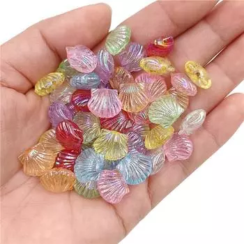 Бусы DIY Ожерелье Аксессуары ручной работы 8 цветов Микс Стиль Раковина Акриловые бусины AB Shell Свободные бусины Акриловые бусины Акриловые нежные ювелирные изделия синий