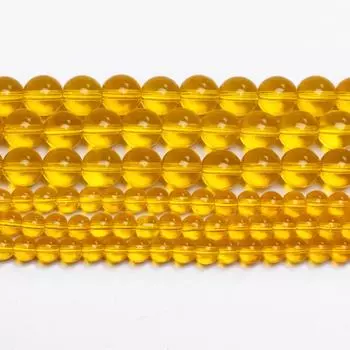 Бусы Модные круглые для изготовления ювелирных изделий Браслет Ожерелье 20/30шт Ручная работа Аксессуары для бисера Натуральный камень 6/10мм Своими руками Цитрины Ручная работа 6mm about 30pcs