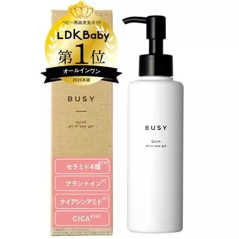 BUSY Quick Gel 150 г 2 Сухая кожа Увлажнение Высокое увлажнение Прозрачность Морщины Ниацинамид CICA Керамиды Помпа Лосьон Эмульсия Сыворотка Крем Упаковка