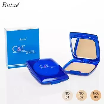 Butae C&E Белая компактная пудра № 01 - 03 - Тайская косметика для макияжа 01 Pale Natural