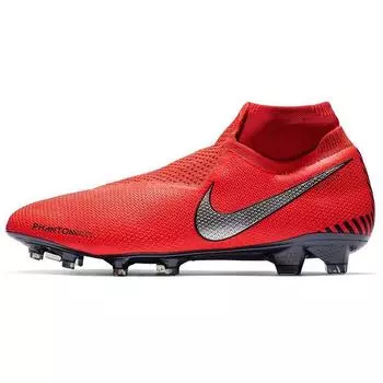 Бутсы унисекс Nike Phantom Vision Elite DF FG Game Over Оранжевый ярко-малиновый университетский красный-спортивный красный-металлик-серебристый AO3262-600 39