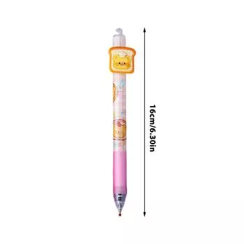 Butter Bear Kawaii Bear Cartoons Neutral Pen 0.5Mm Black Geal Pen Handle School Office Supplies Kids Statione 1Pcs