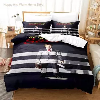 Butter Call Saul Bedding Set Single Twin Full Queen King Size Bed Set Aldult Boys Bedroom Duvetcover Sets 3D Bed Sheet Set EU single(135x200cm)