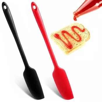 Butter Cream Baking Cooking Non-Stick Silicone Dispenser Jar Spatula Jam Scraper Baking Tool red