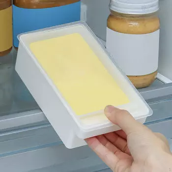 Масленка с крышкой, легко режущий герметичный прямоугольный держатель,