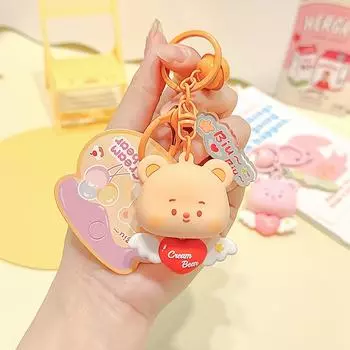 Butterbear Jinnew Сумка на шнурке Любовь Веселая Подвеска Новинка Аксессуар Для Подростков Khaki Heart Pull