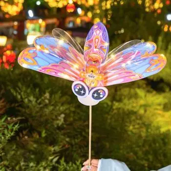 Butterfly /Dragonfly Mid-Autumn Festival Lanterns Glowing Manual New Year Lanterns Chinese Decoration DIY Handmade Material