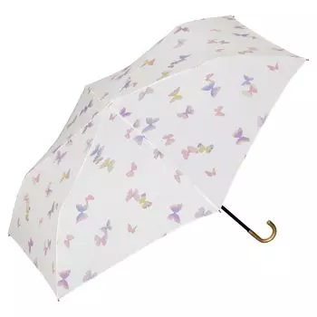 Butterfly Mini Folding Perfect for Sun and 50cm 170g Butterfly Gold Wpc. Umbrella, Rain, Ribs, Lightweight, Women s Design, Feminine, Elegant,