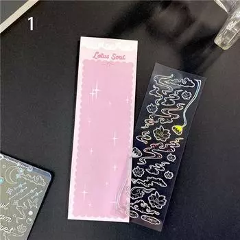 Butterfly Moon Love Dreamland Series Idol Card Decorative Stickers Scrapbook PET Sticker Stickers 1