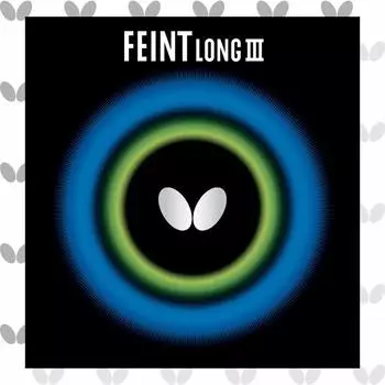 Butterfly Накладка для настольного тенниса Feint LONG3 Tub Height 00320 Черный Ультратонкий