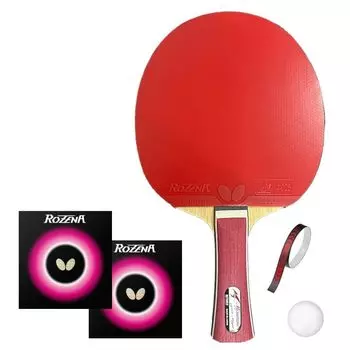 BUTTERFLY Premium Set для новых учеников и резиновая наклейка для настольного тенниса Shakehand Rubber Racket Side Tape для начинающих, ракетка, чехол,