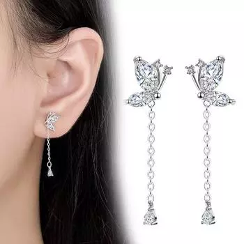 Бабочка Пуссеты Летающая Бабочка Форма Кисточка Дизайн Модные Изящные Украшения Для Ушей Милые